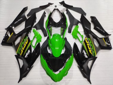 Acheter Carénages Moto Kawasaki Ninja 400 2018-2024 - Vert Noir Brillant Noir Mat OEM Style
