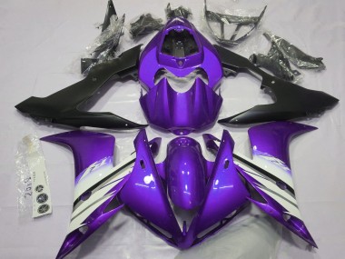 Acheter Carénages Moto Yamaha R1 2004-2006 - Violet Blanc Noir Mat