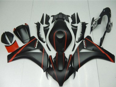 Acheter Carénages Moto Honda CBR1000RR 2008-2011 - Noir Mat Rouge