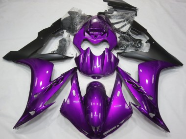 Acheter Carénages Moto Yamaha R1 2004-2006 - Violet Noir Mat