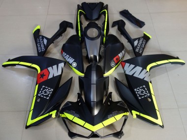 Acheter Carénages Moto Yamaha R3 2015-2018 - Jaune Gris Noir Mat Étoile