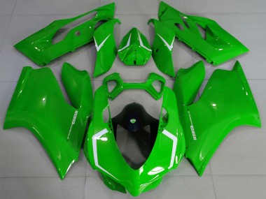 Acheter Carénages Moto Ducati 1199 2011-2014 - Vert Brillant Blanc