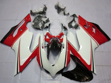 Acheter Carénages Moto Ducati 899 1199 2011-2014 - Blanc Rouge Vert Noir Brillant