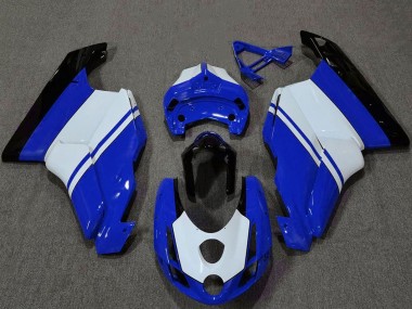 Acheter Carénages Moto Ducati 749 999 2003-2004 - Blanc Bleu Noir Brillant