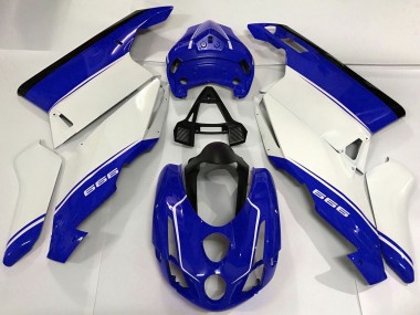 Acheter Carénages Moto Ducati 999 2003-2004 - Blanc Bleu Noir