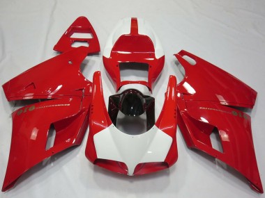 Acheter Carénages Moto Ducati 916 1993-2005 - Rouge Blanc Noir Brillant Performance