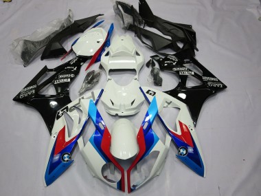Acheter Kit Carénages Moto BMW S1000RR 2009-2014 - Blanc Rouge Bleu Noir Brillant