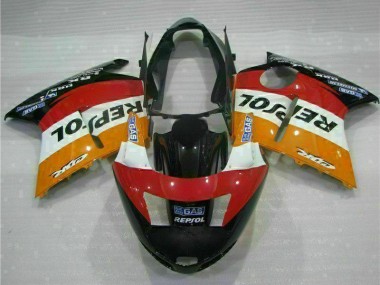 Acheter Carénage Moto Honda CBR1100XX Blackbird 1996-2007 - Orange Blanc Rouge Noir Brillant Repsol