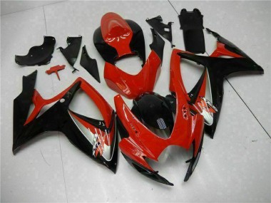 Acheter Carénages Moto Suzuki GSXR 600/750 2006-2007 - Rouge Noir Brillant