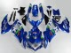 Carénages Moto Suzuki GSXR 600/750 2008-2010 - Bleu Blanc Vert Noir