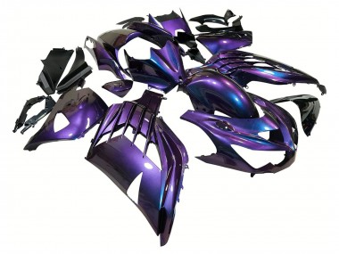 Acheter Carénages Moto Kawasaki ZX14R ZZR1400 2012-2024 - Caméléon Bleu Violet