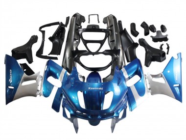 Acheter Carénages Moto Kawasaki ZZR400 1993-2007 - Bleu Argent Noir