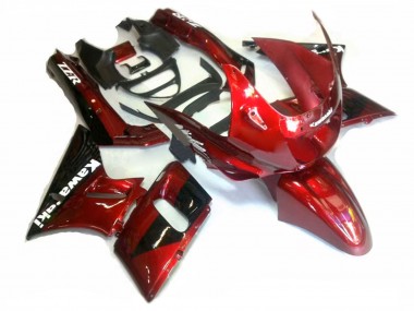 Acheter Carénages Moto Kawasaki ZZR400 1993-2007 - Rouge Noir Brillant