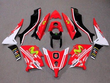 Acheter Carénages Moto Yamaha TMAX530 2012-2014 - Rouge Blanc ENEOS MoviStar Yamalube
