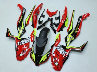 Acheter Carénages Moto Yamaha XMAX300 2017-2021 - Rouge Jaune Noir Requin 46