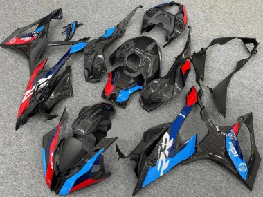Acheter Carénages Moto BMW S1000RR 2019-2022 - Noir Bleu Rouge Fibre de Carbone