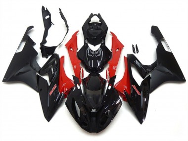 Acheter Carénage Moto ABS BMW S1000RR 2017-2018 - Rouge Noir Brillant Noir Mat