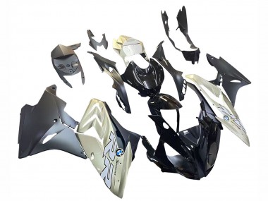 Acheter Carénage Moto BMW S1000RR 2015-2016 - Argent Noir Brillant Noir Mat