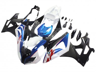 Acheter Carénages Moto BMW S1000RR 2009-2014 - Blanc Bleu Noir Mat