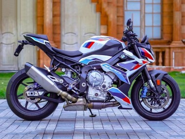 Acheter Carénages Moto BMW S1000R 2021-2025 - Blanc Bleu Clair Foncé Rouge