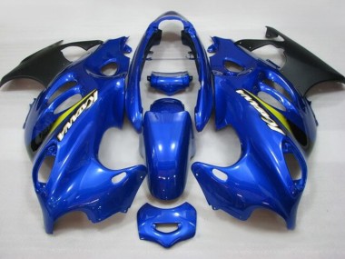 Acheter Carénages Moto Suzuki GSX600F/GSX750F 2004-2006 - Bleu Jaune Noir Mat Katana