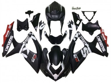 Acheter Carénages Moto Suzuki GSXR 600 / GSXR 750 2008-2010 - Noir Mat Rouge Blanc