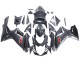 Carénages Moto Suzuki GSXR 600 / GSXR 750 2011-2024 - Noir Fibre de Carbone Rouge