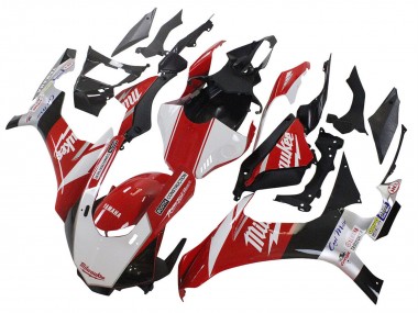 Acheter Carénages Moto Yamaha YZF 1000 R1 2020-2025 - Blanc Rouge Noir Milwaukee