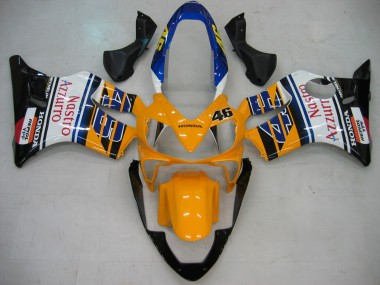 Acheter Carénages Moto Honda CBR600 F4i 2004-2007 - Jaune Bleu Blanc Noir Nastro Azzurro