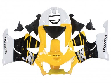 Acheter Carénages Moto Honda CBR900RR 919 1998-1999 - Blanc Jaune Noir Brillant