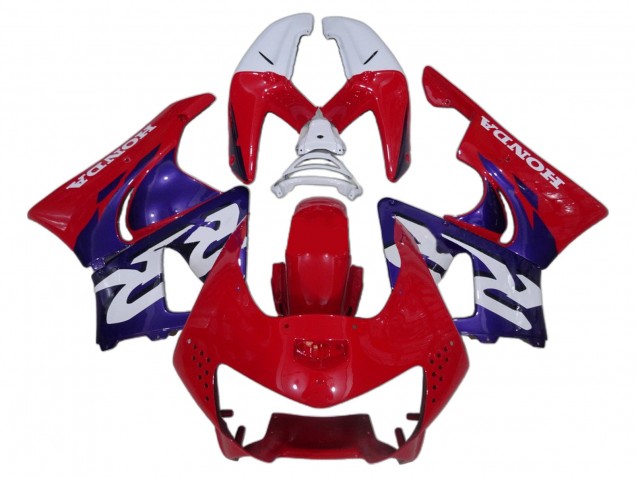 Carénage Moto Honda CBR900RR 919 1998-1999 - Blanc Rouge Bleu
