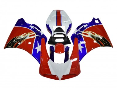 Acheter Carénages Moto Ducati 748/916/996/998 1993-2005 - Blanc Rouge Bleu Noir Flamme