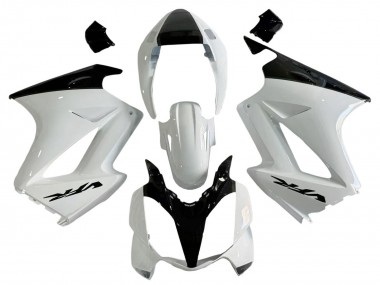 Acheter Carénages Moto Honda VFR 800 2002-2013 - Blanc Perle Noir Brillant Décalque