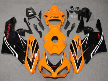 Acheter Carénages Moto Honda CBR1000RR 2004-2005 - Orange Blanc Noir Brillant Bande