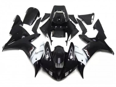 Acheter Carénages Moto Yamaha YZF R1 2002-2003 - Noir Brillant Blanc Argent