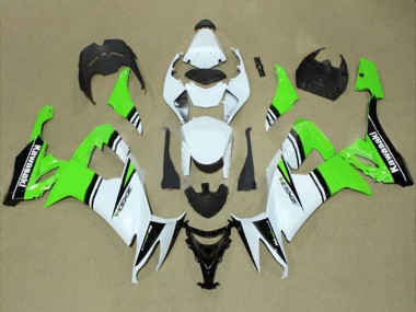 Acheter Carénages Moto Kawasaki ZX10R 2008-2010 - Blanc Vert Noir