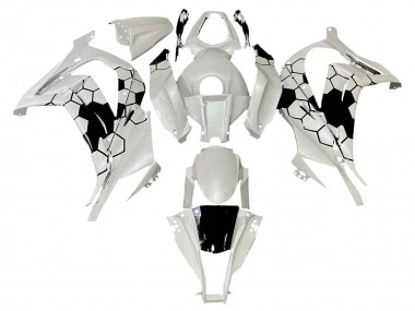 Acheter Carénages Moto Kawasaki ZX10R 2008-2010 - Blanc Noir