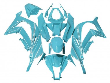 Acheter Carénages Moto Kawasaki ZX10R 2008-2010 - Bleu Clair Blanc Doubler