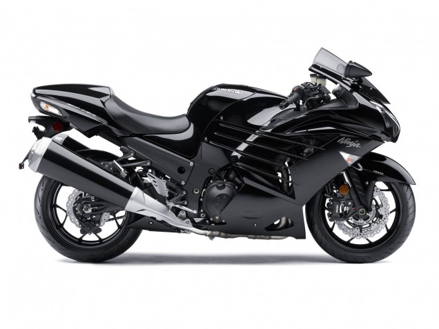 Carénages Moto Kawasaki ZX14R ZZR1400 2012-2024 - Noir Brillant Noir Mat Blanc Ninja