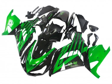 Acheter Kits Carénage Moto Kawasaki ZX14R ZZR1400 2012-2024 - Vert Noir Brillant
