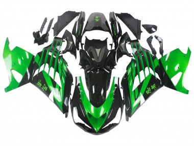 Acheter Kits Carénage Moto Kawasaki ZX14R ZZR1400 2012-2024 - Vert Noir Brillant