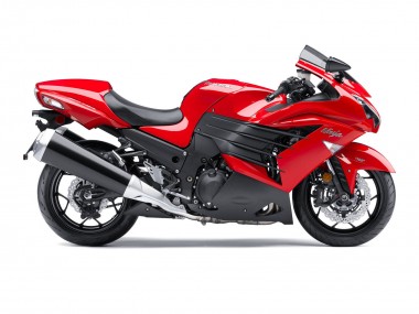 Acheter Carénage Moto Kawasaki ZX14R ZZR1400 2012-2024 - Rouge Noir Mat