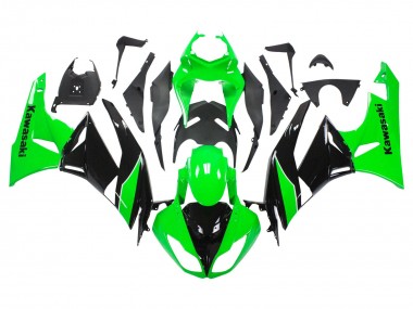 Acheter Carénages Moto Kawasaki ZX6R 2009-2012 - Vert Noir Brillant