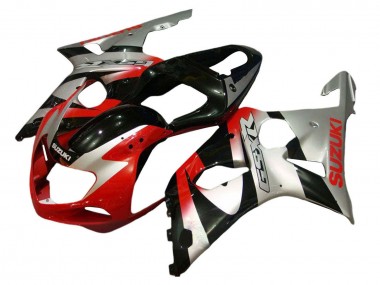 Acheter Kits Carénage Moto Suzuki GSXR 600 / GSXR 750 2001-2003 - Argent Rouge Noir Brillant