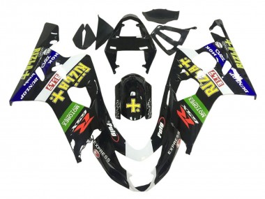 Acheter Carénages Moto Suzuki GSXR 600 / GSXR 750 2001-2003 - Noir Brillant Vert Blanc Jaune Rizla