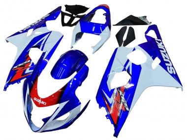 Acheter Carénage Moto Suzuki GSXR 600 / GSXR 750 2004-2005 - Blanc Bleu Rouge