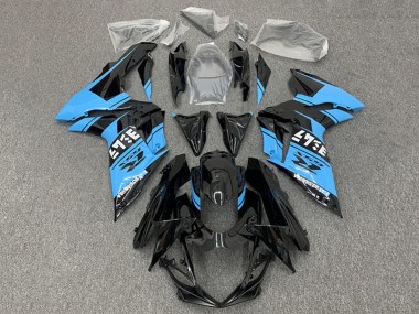 Acheter Carénages Moto Suzuki GSXR 600 / GSXR 750 2011-2024 - Noir Brillant Bleu Clair