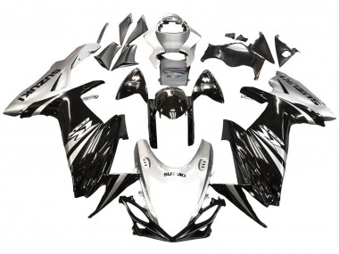 Acheter Carénage Moto Suzuki GSXR 600 / GSXR 750 2011-2024 - Noir Brillant Argent