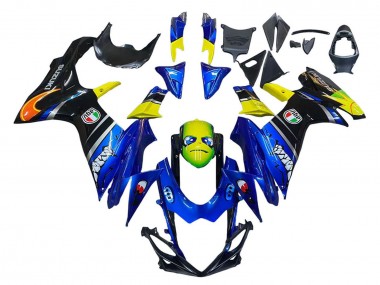 Acheter Carénages Moto Suzuki GSXR 600 / GSXR 750 2011-2024 - Bleu Jaune
