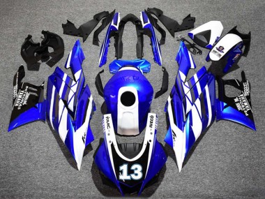 Acheter Carénages Moto Yamaha YZF R3/R25 2022-2024 - Bleu Blanc Noir Petronas Yamalube 13